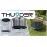 Батут Thunder ELITE 374см с внутренной сеткой и лесенкой 72 пружын чёрный