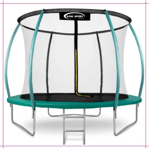 Батут 252см King Sport PRO c внутренней сеткой + Подарок лестница!