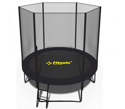 Батут Fitonix 183 см с внешней сеткой и лестницей