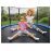 Батут King Sport 374 см 12FT с защитной сеткой и лестницей, большой садовый батут до 150 кг