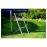 Батут King Sport 374 см 12FT с защитной сеткой и лестницей, большой садовый батут до 150 кг