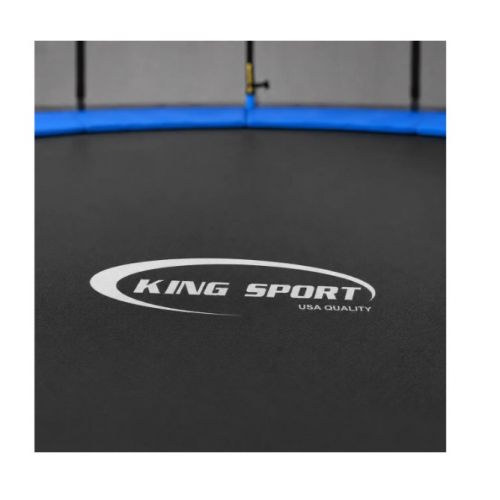 Батут King Sport435 см 14FT с защитной сеткой и лестницей, большой садовый батут до 150 кг