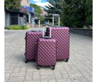 Дорожный чемодан на колесах Wings BS190 маленький бордовый