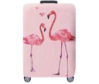Чехол для чемодана Dorami большой L pink Flamingo Чехол для чемодана Dorami большой L pink Flamingo