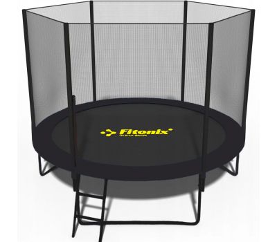 Батут Fitonix 252 см с сеткой и лестницей