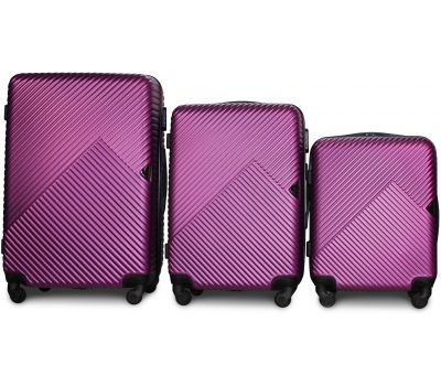 Набор чемоданов Fly 2702 3 штуки фиолетовый
