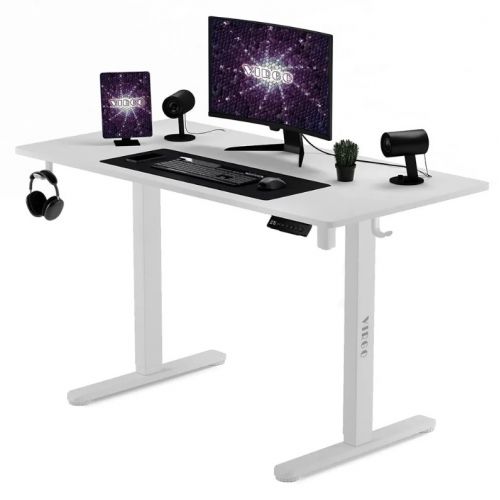 Стол с электрическим подъемником Virgo Elevar White
