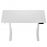 Стол с электрическим подъемником Virgo Elevar White