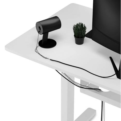 Стол с электрическим подъемником Virgo Elevar White