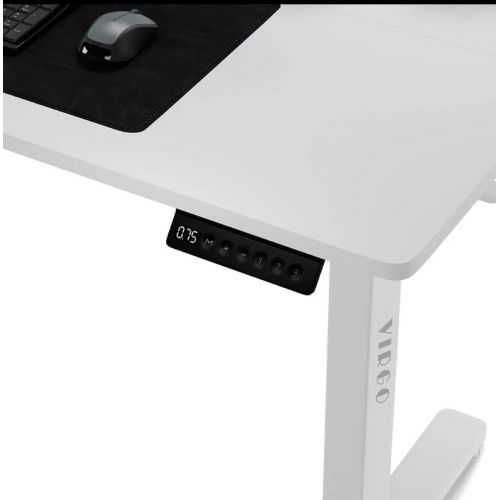 Стол с электрическим подъемником Virgo Elevar White