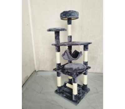 Когтеточка, домик, дряпка для кошек Avko CatTree 1222 Grey