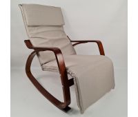 Крісло гойдалка Avko ARC003 Walnut Beige Крісло гойдалка Avko ARC003 Walnut Beige