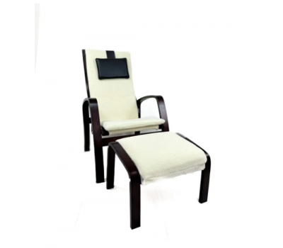 Кресло для отдыха с подставкой Avko ARC013 Walnut Beige