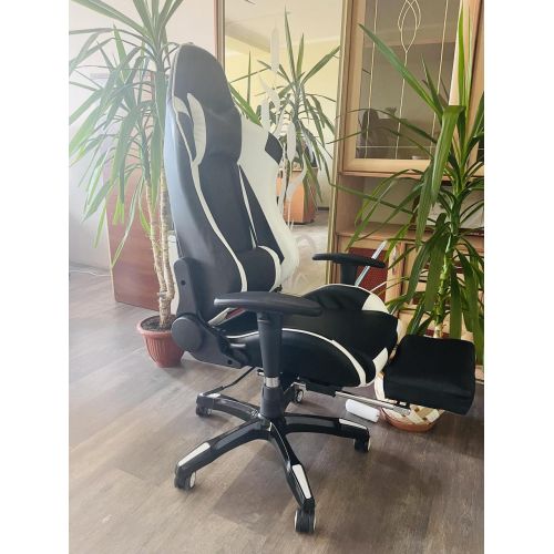 Кресло геймерское профессиональное Vecotti RF-901-2 черно-белое