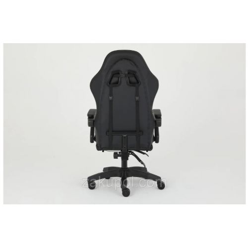 Компьютерное кресло с подставкой для ног CARBON Quattro Gaming Черно-белый