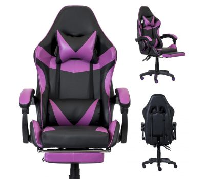Кресло геймерское Prestige 730 черно фиолетовое