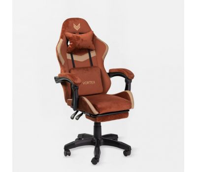Геймерское кресло Virgo X27 Vortex Coffe Велюр