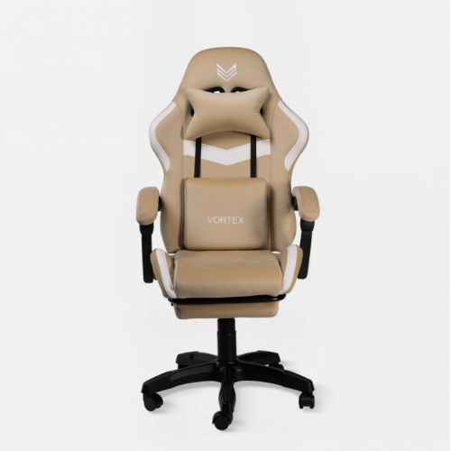 Геймерское кресло Virgo X27 Vortex Light Yellow Велюр