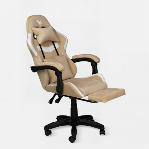 Геймерское кресло Virgo X27 Vortex Light Yellow Велюр