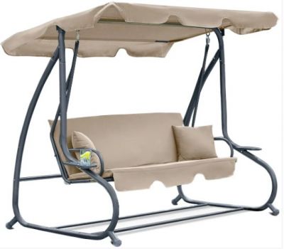 Садовая раскладная качеля FunFit Relax Plus Beige