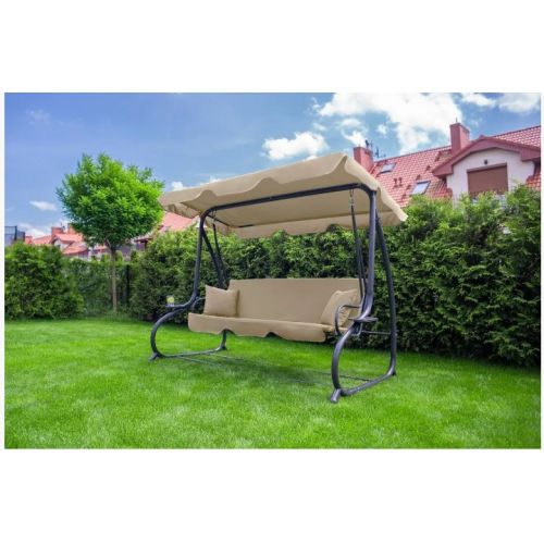 Садовая раскладная качеля FunFit Relax Plus Beige