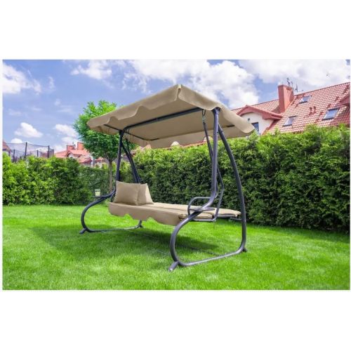 Садовая раскладная качеля FunFit Relax Plus Beige