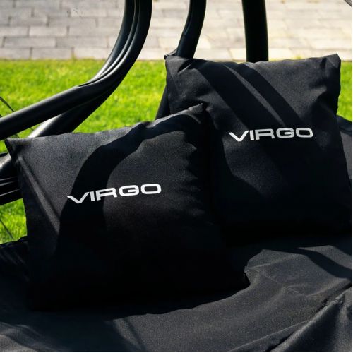 4-местные садовые качели-кровать Virgo Garden Luxury Black