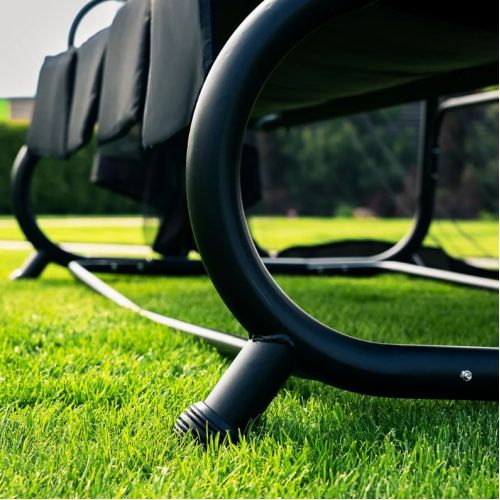 4-местные садовые качели-кровать Virgo Garden Luxury Black