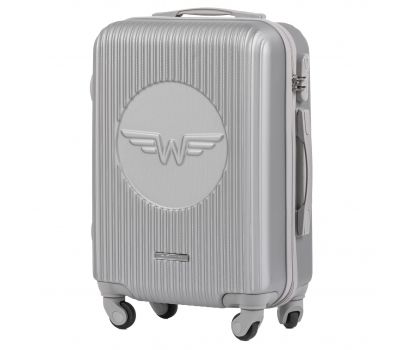 Пластиковый чемодан на колесах Wings Swallow SWL01 маленький серебряный