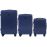 Набор чемоданов из поликарбоната Wings African 565 3 штуки middle blue