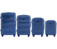 Комплект дорожных чемоданов на колесах Wings Linnet 203 4в1 middle blue Комплект дорожных чемоданов на колесах Wings Linnet 203 4в1 middle blue